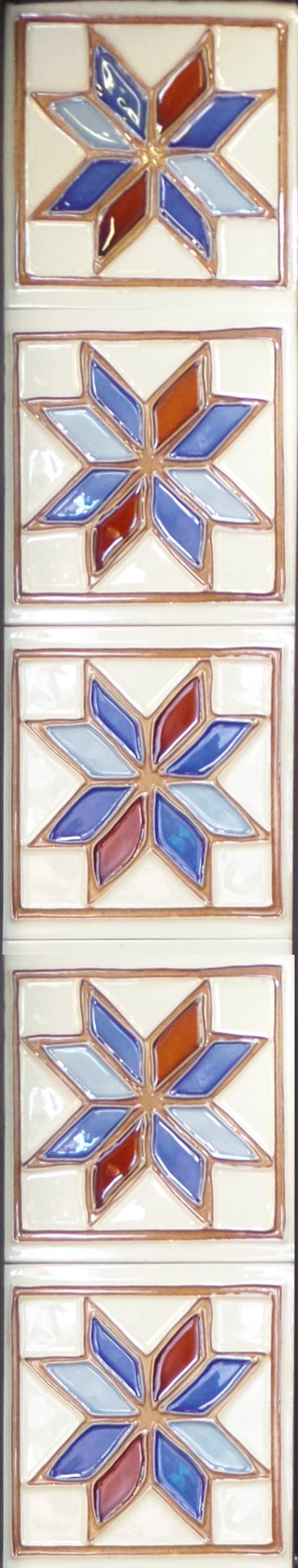 Reproduction Star Retro Tile Set.